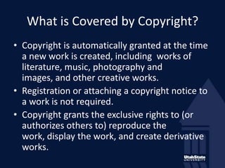 Copyright and Fair Use for USU Extension | PPT