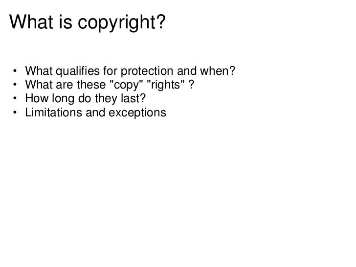 A Quick Introduction to Copyright