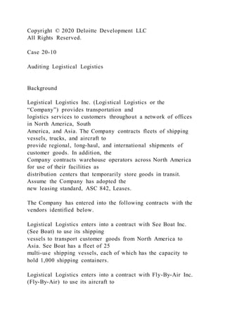 Copyright 2020 Deloitte Development LLC All Rights Reserved. | DOCX