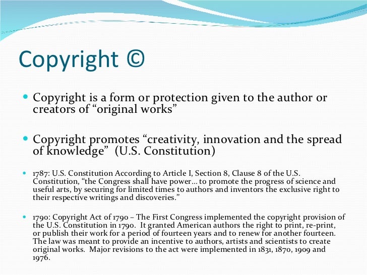 Copyright © and fair use