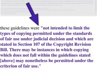 Copyright And Fair Use