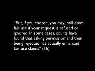 Copyright And Fair Use