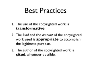 Copyright And Fair Use