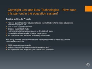 Copyright and fair use in education | PPT