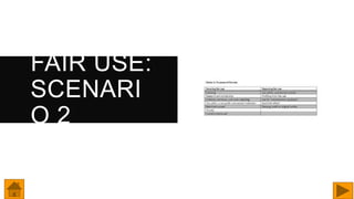 FAIR USE:
SCENARI
O 2
 