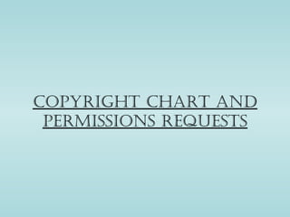 Copyright Chart and
 permissions requests
 