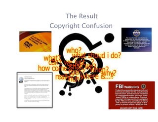 The Result
Copyright Confusion
 