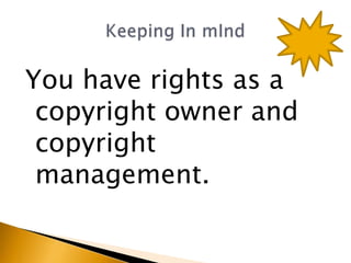 Fair UseWhat is fair use?Basics of individual liability for infringement    - Penalties    - Good Faith Fair Use Defense           ( special provision of the law)
