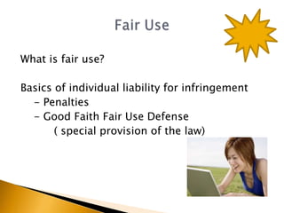 What are creative common licenses?BUILDING ON OTHERS’ CREATIVE EXPRESSIONThe Public Domain and Orphan Works