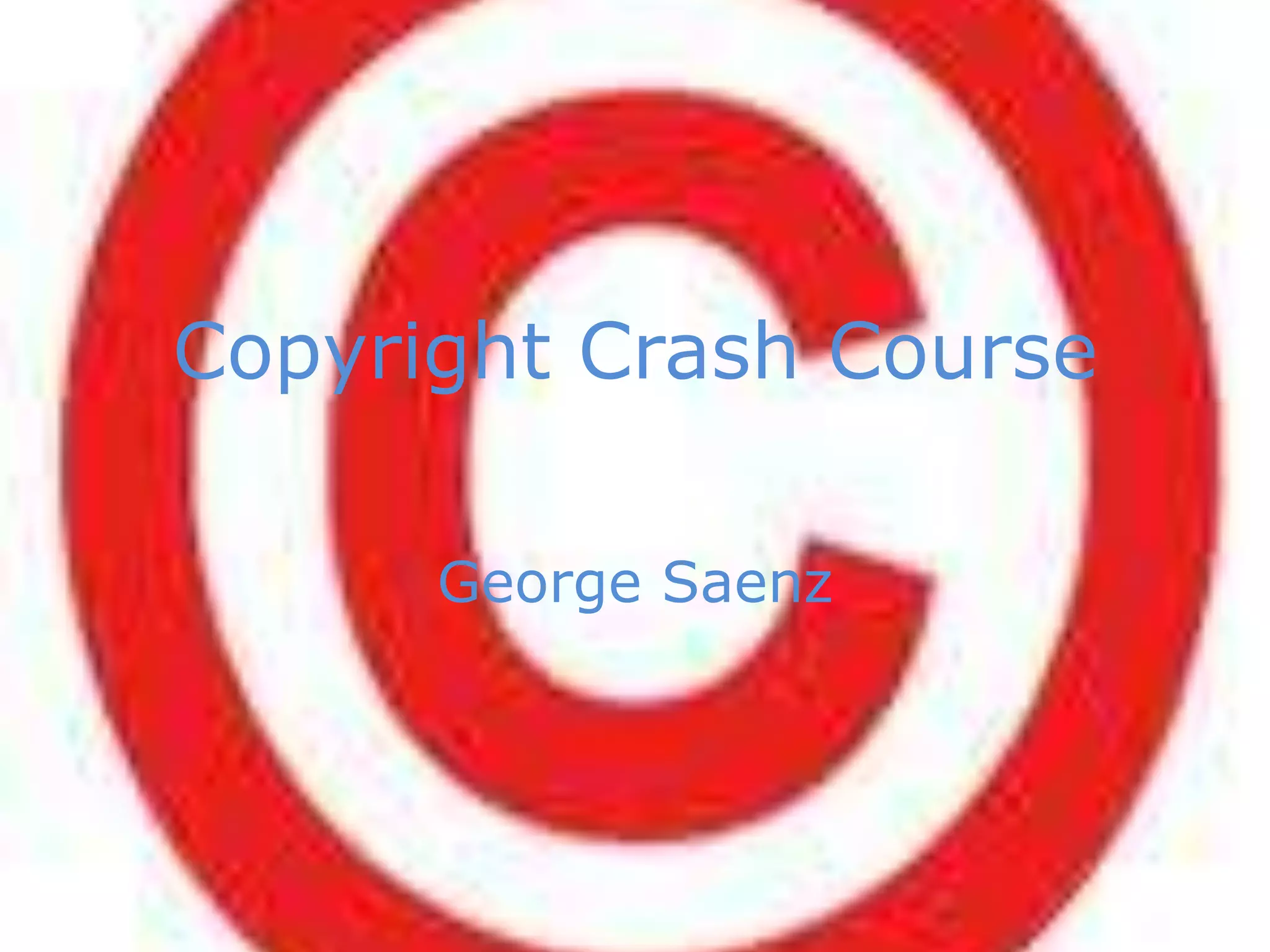 Copyright Crash CourseGeorge Saenz