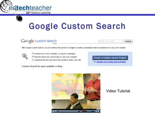 Google Custom Search Video Tutorial 