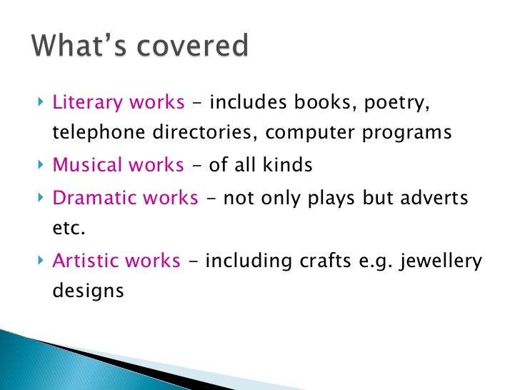 Copyright designs and patents act
