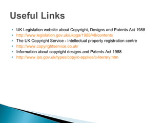 Copyright Designs And Patents Act New 13 12 11