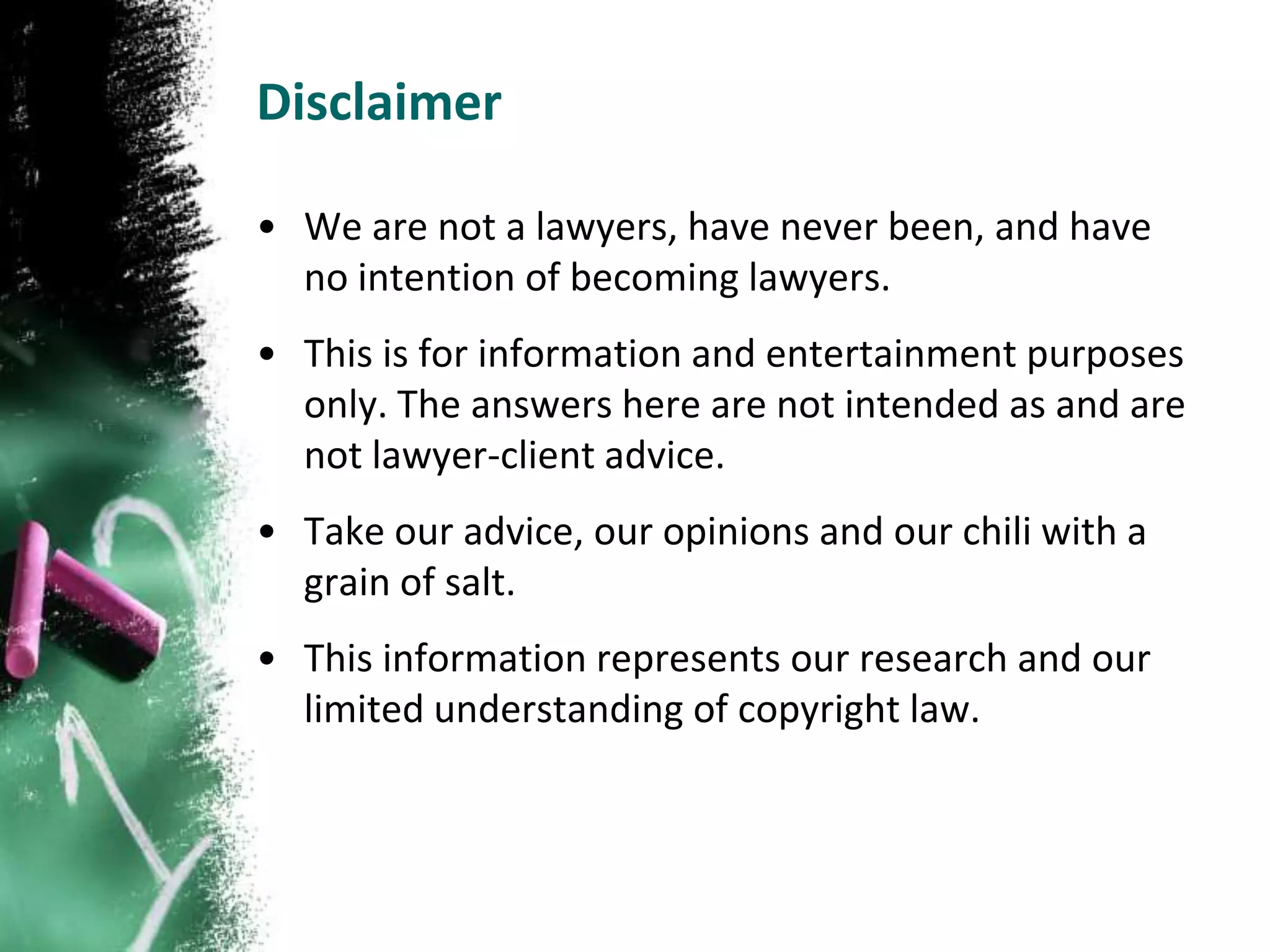 Copyright & Fair Use