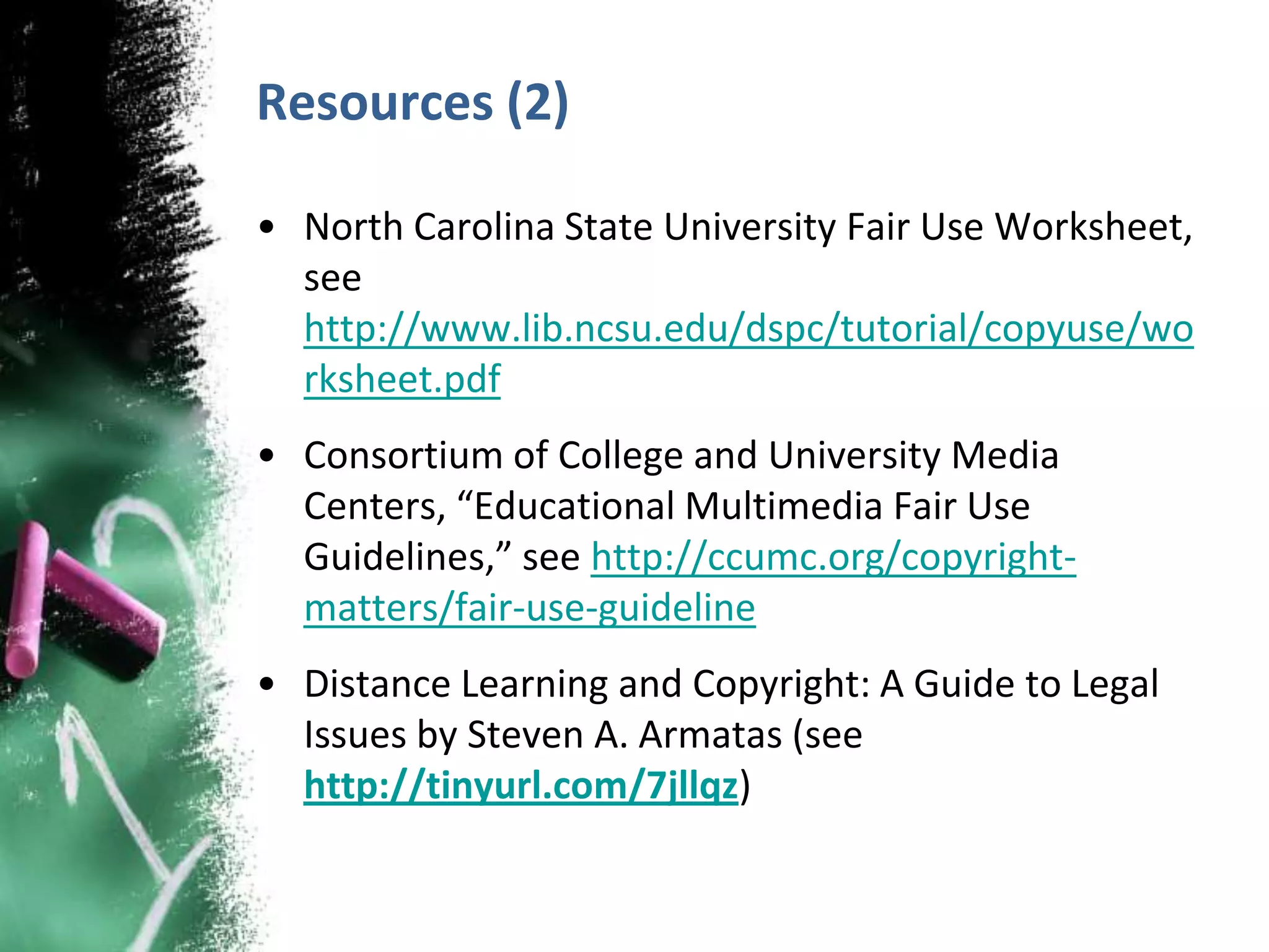 Copyright & Fair Use