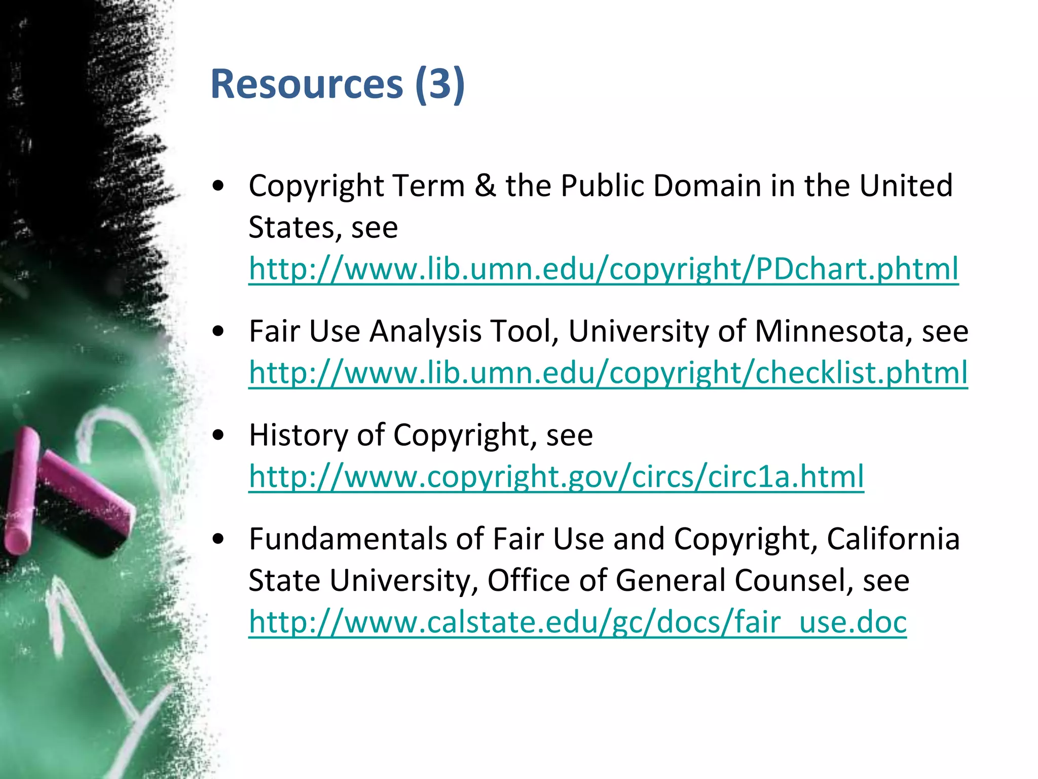 Copyright & Fair Use