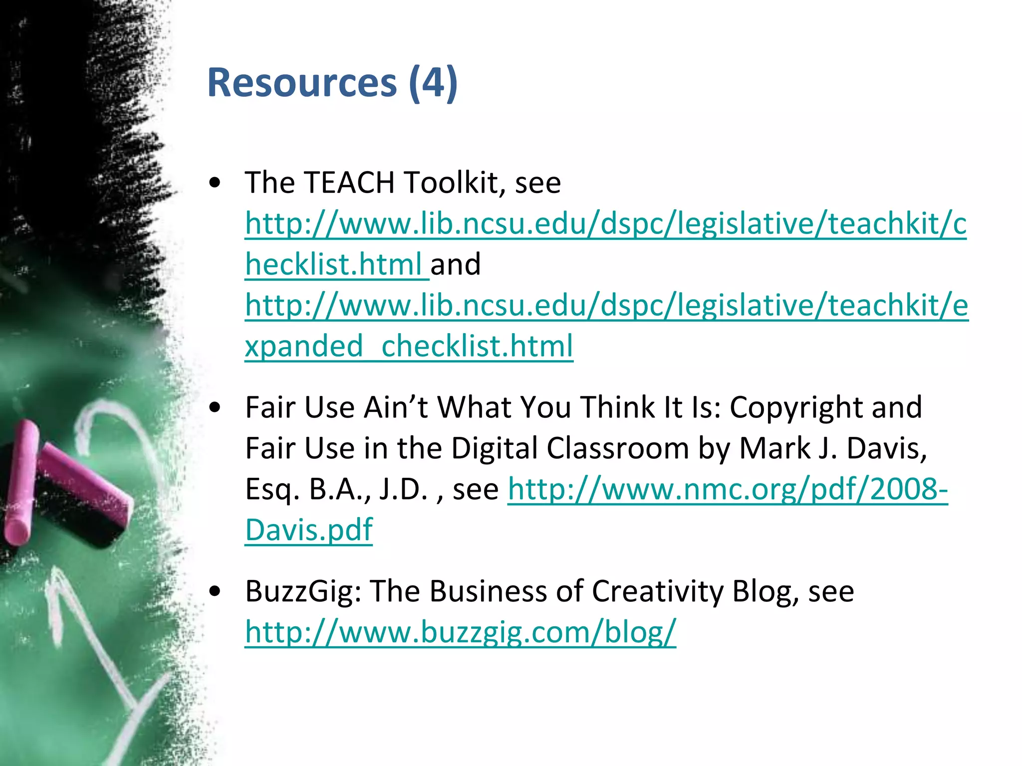 Copyright & Fair Use