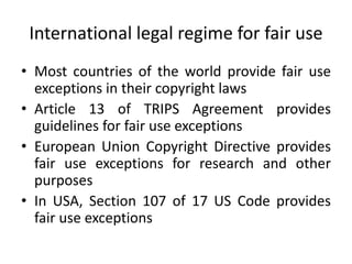 Copyright fair use and libraries madhu nlsiu and gagan | PPT