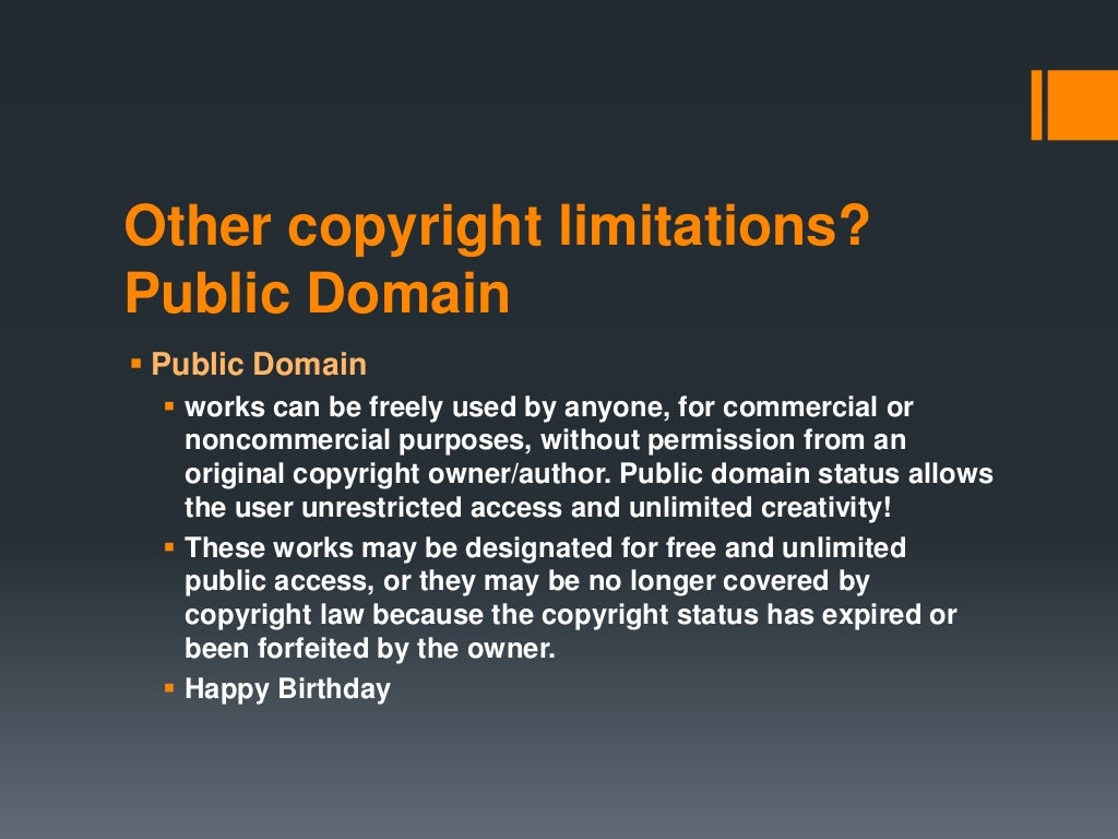 Copyright, fair use & public domain