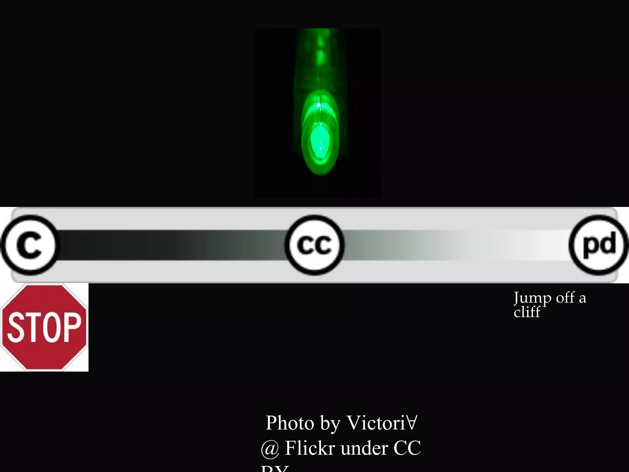 Jump off a
cliff
Photo by Victori∀
@ Flickr under CC