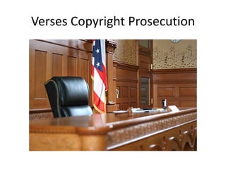 Verses Copyright Prosecution