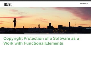 Copyright Protection of a Software as a Work with Functional Elements | PDF