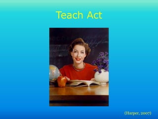 Teach Act
(Harper, 2007)
 