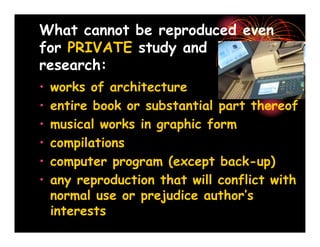 Copyright Law   Its Academic Applicability And Implications