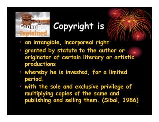 Copyright Law   Its Academic Applicability And Implications