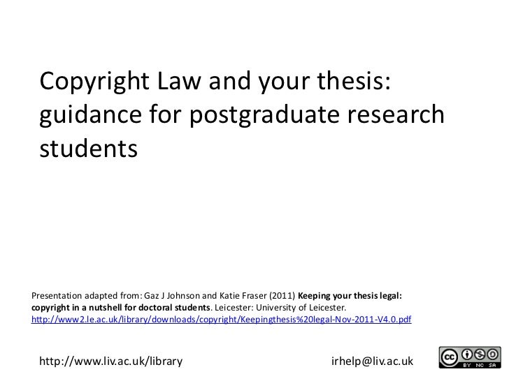 thesis in copyright law