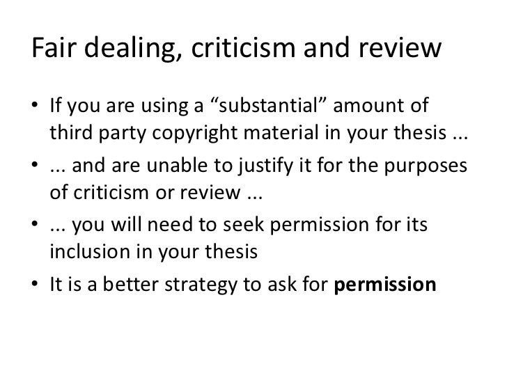 Copyright law and the doctoral dissertation
