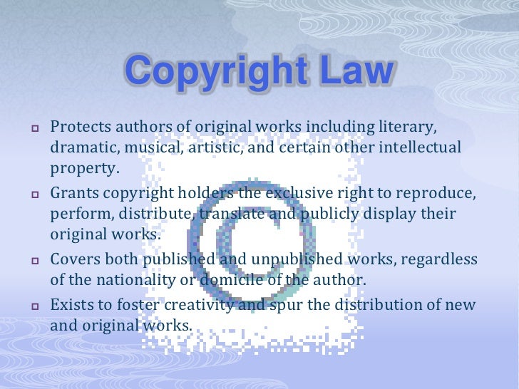 Copyright Law, Fair Use, Creative Commons, And The Public Domain