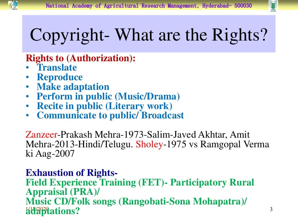 Copyright law in india