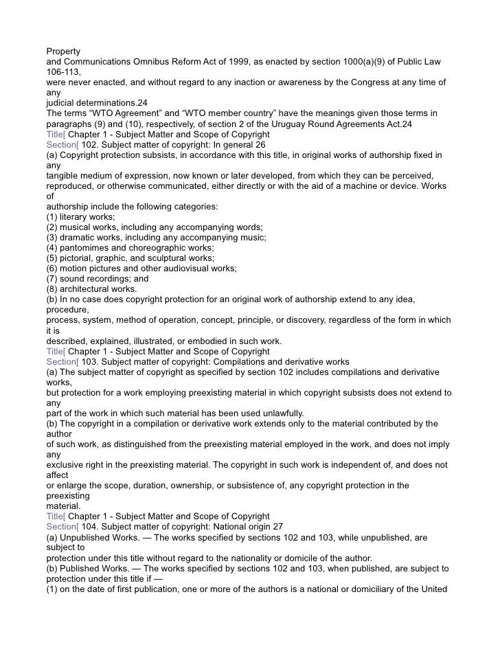 united states copyright law