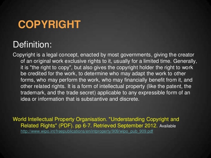 Copyright, licenses, public domain, open sources, attribution and cit…