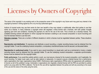 Copywrite License Copyright & Music licensing | PDF