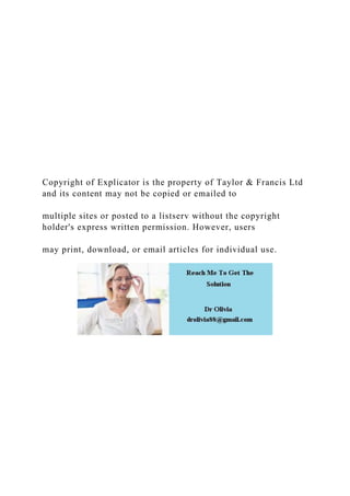 Copyright of Explicator is the property of Taylor & Francis Ltd
and its content may not be copied or emailed to
multiple sites or posted to a listserv without the copyright
holder's express written permission. However, users
may print, download, or email articles for individual use.
 