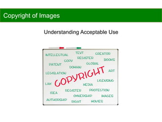 Copyright of Images
Understanding Acceptable Use
 