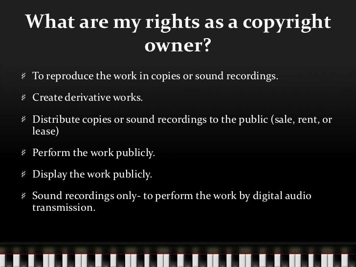 Copyright for Musicians