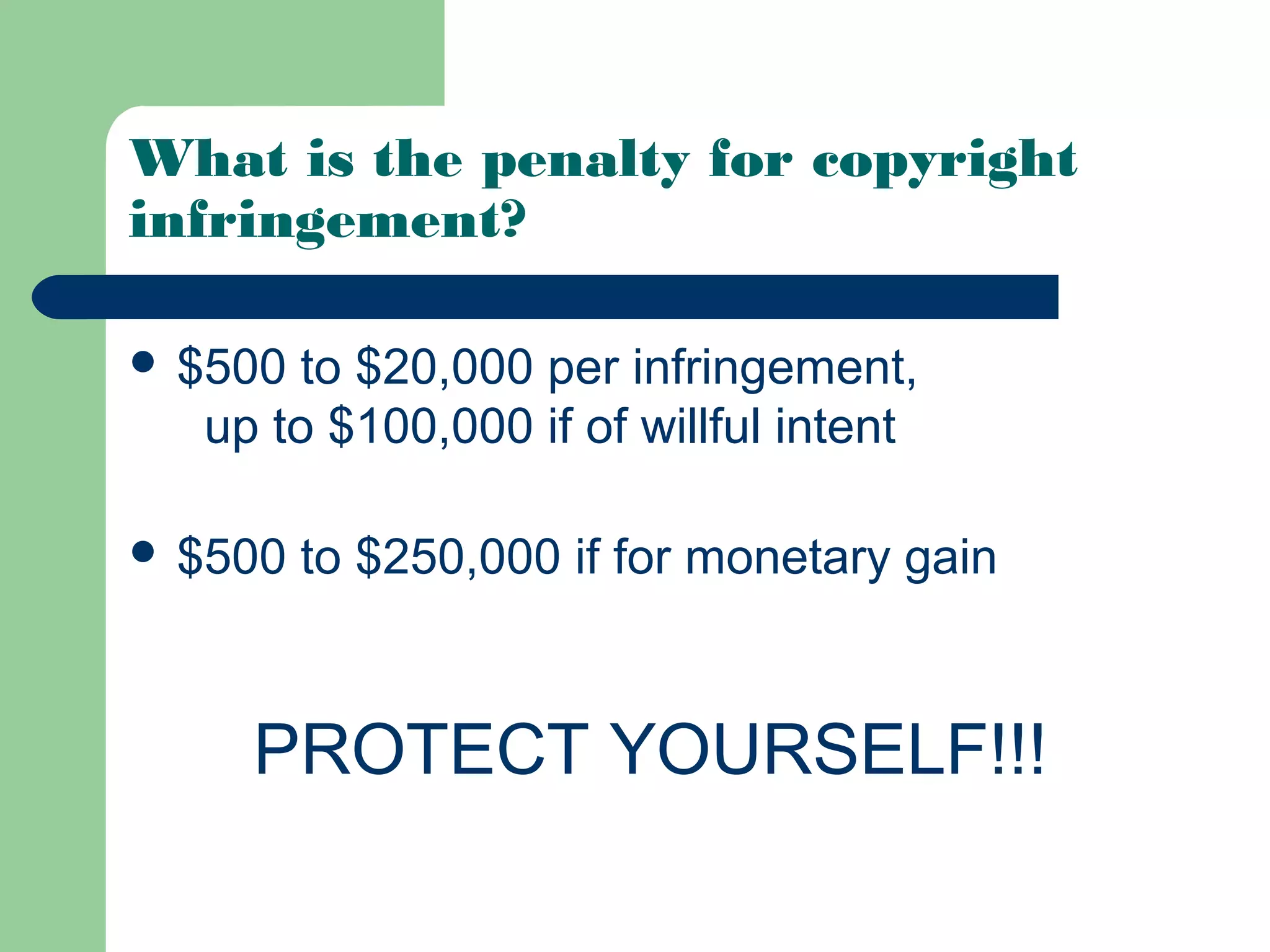 Copyright powerpoint 1 | PPT | Law