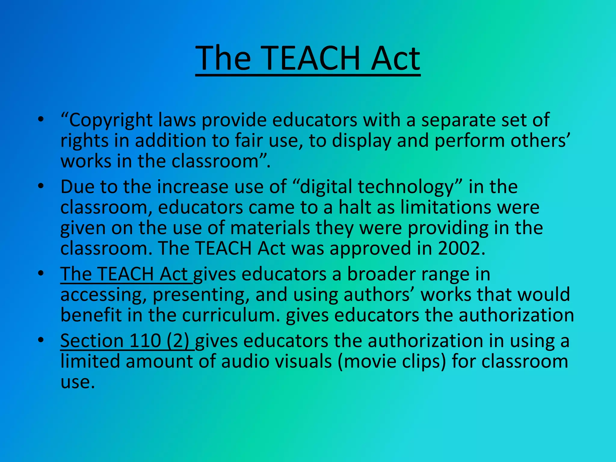 Works that states facts and/or are published are in favor of fair use while imaginative and/or unpublished works seek permission. CriticismCommentaryNews ReportingParody