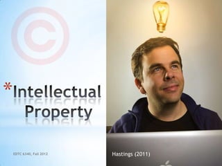 *

    EDTC 6340, Fall 2012   Hastings (2011)
 