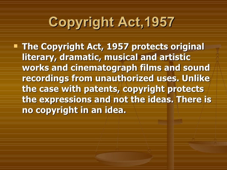 copyright (under indian cyber law) PPT