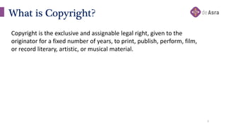 What Is Copyright | Copyright Registration Process | PPTX