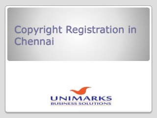 Copyright Registration in
Chennai
 