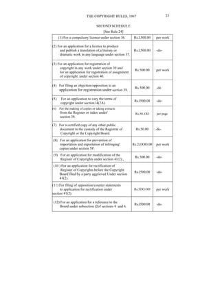 Copyright rules 1967 | PDF