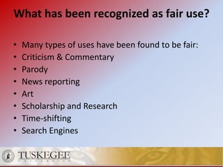 Copyright tu lib guides | PPT