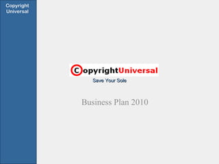 Save Your Sole Business Plan 2010  