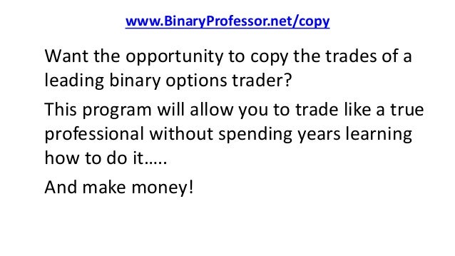 Copy binary trades review