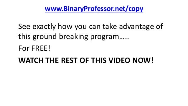 Copy binary trades review
